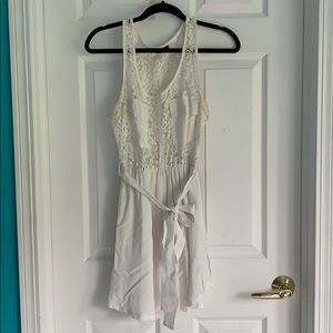 white lace sundress